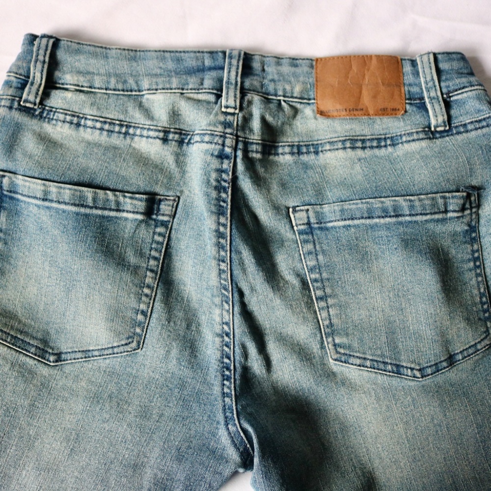 Bluenotes Denim Jeans 'Brodie' Slim Straight Fit Men's 30 x 30 Zipper Fly - Picture 3 of 9